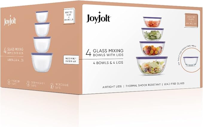 JoyJolt Very Peri 8pc Glass Mixing Bowls - Image 7