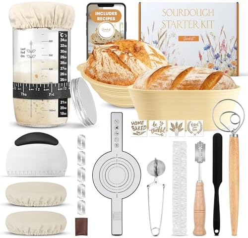 Sourdough Starter Kit with 24oz Fermentation Jar