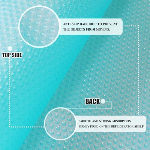 20Pcs Refrigerator Liners, Washable Fridge Liner Shelf Mats