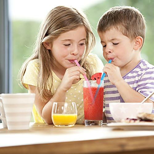 Mcool Silicone Straws 8Pcs Straight Smoothies straws for 30&20 oz