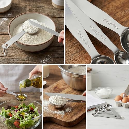 20PCS Measuring Cups and Spoons Set, Mituer Stainless Steel Nesting