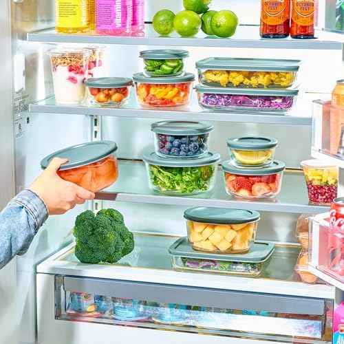 24pc Set Glass Food Storage Containers & Bowls with Airtight Lids