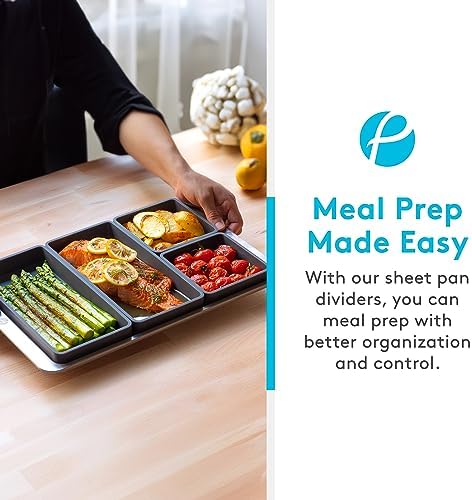 Cheat Sheets - Original Silicone Sheet Pan Dividers For Cooking & Meal