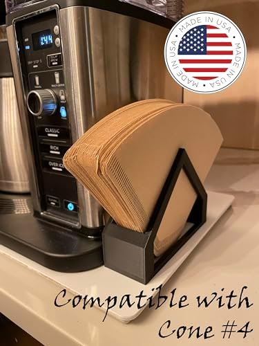 Coffee Filter Holder for #4 Cone (Black)
