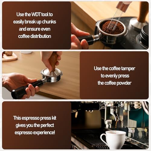 51mm Espresso Tamper Kit, Coffee Tamper Espresso Tools