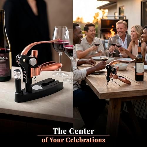 Complete Corkscrew Wine Opener Set With 7 Essential Accessories