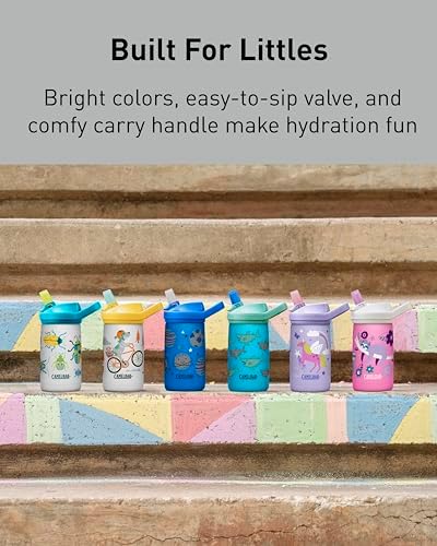 CamelBak Eddy+ Kids Stainless Steel Bite Valve Water Bottle 12oz