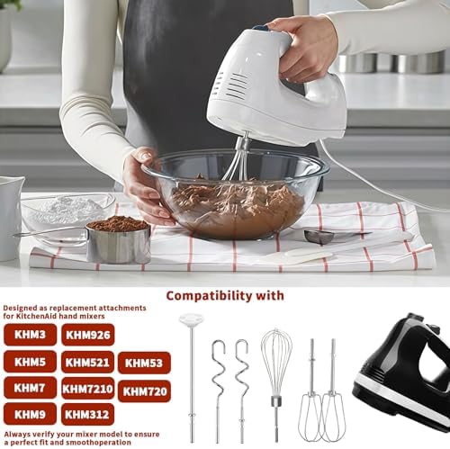 Hand Mixer Beater Attachments for KitchenAid Set of 6