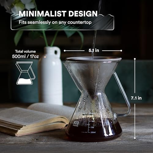 ovalware Paperless Stainless Steel Pour Over Coffee Dripper
