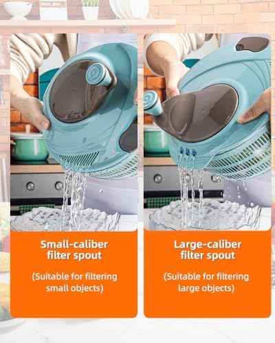 Brigii Salad Spinner, 4.24 Quart Lettuce Spinner, Vegetable Spinner
