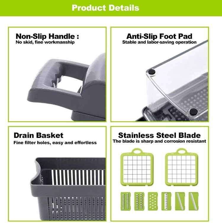KitchenHelper 15-in-1 Mandoline Food Chopper