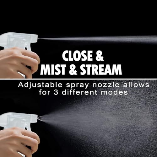 Glass Spray Bottles with Silicone Sleeve, 2 Pack, 16oz