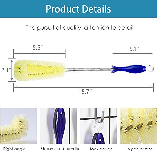Long Bottle Brush Cleaner -16" Bottle Cleaning Brush Flexional Water