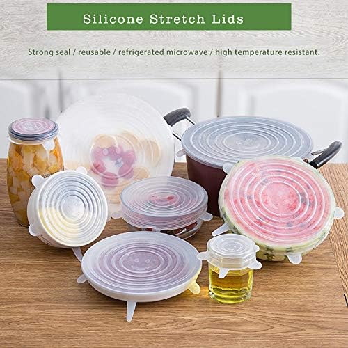 Silicone Stretch Lids, 3 PCS, 9.8in