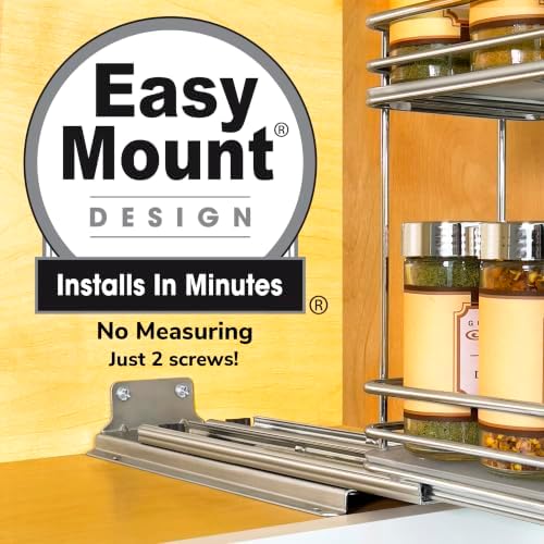 LYNK PROFESSIONAL® Pull Out Spice Organization for Cabinets - 4-3/8
