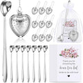 Qinyoung 50 Sets Bridal Shower Tea Party Favors for Guests, Silver