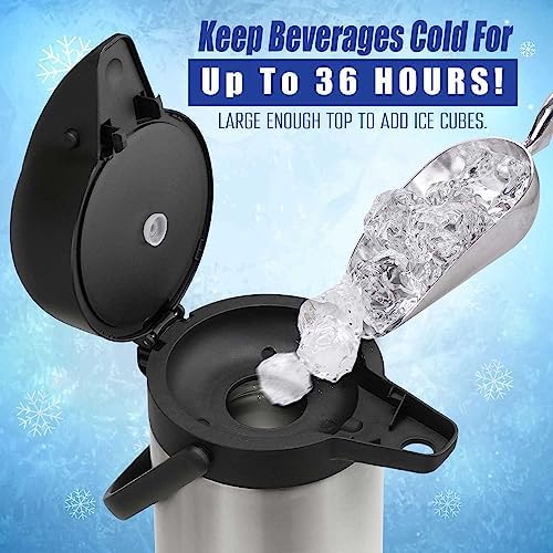 Coffee Carafe for Keeping Hot - 102oz/3L Airpot Coffee Dispenser with