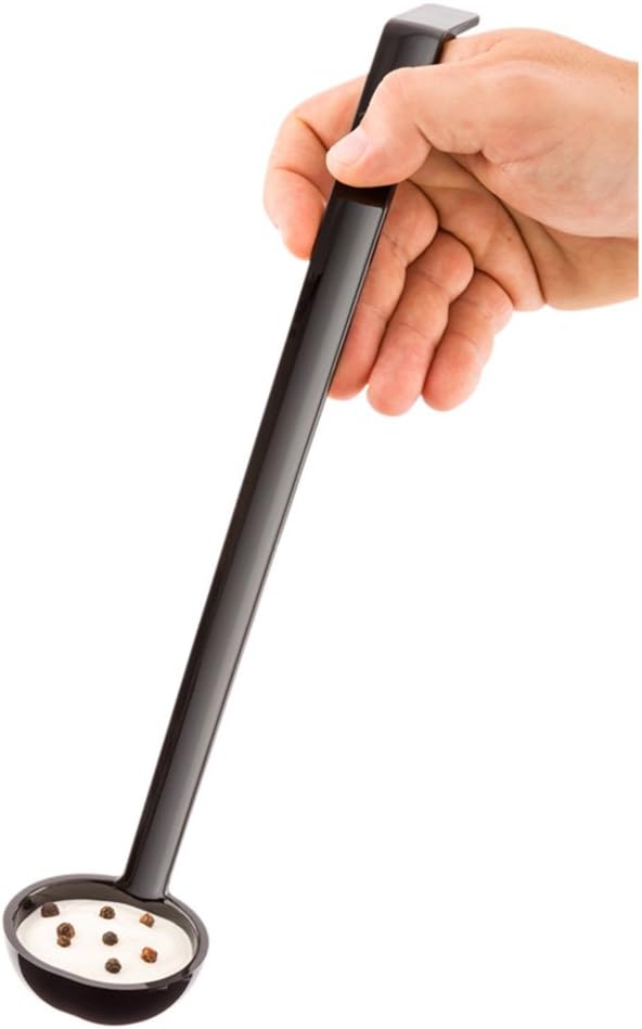 Restaurantware 1 Ounce Serving Ladle 1 Hook Handle Portion Ladle - Image 4