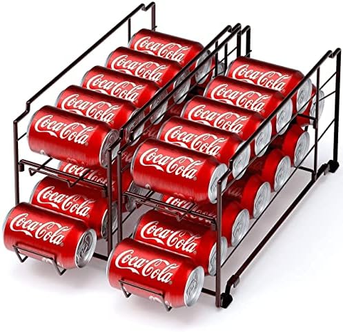 Simple Houseware Stackable Can Rack + Soda Can Dispenser