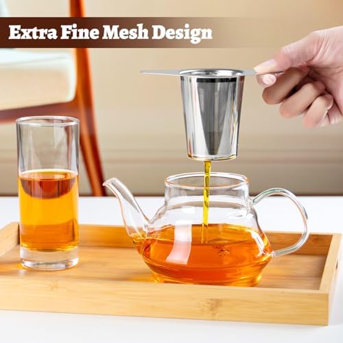 FrutPunch 2 Pack Loose Leaf Tea Infuser with Lid, Ultra-Fine Mesh