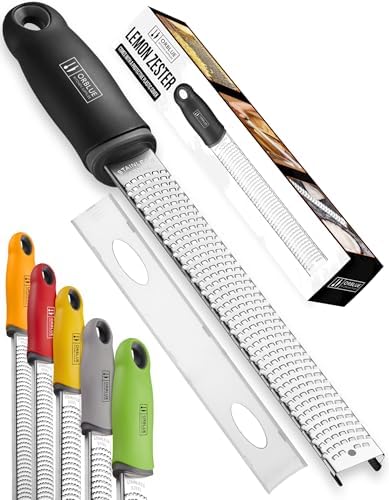 Orblue Lemon Zester & Cheese Grater - Premium Citrus Zester, Kitchen