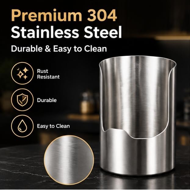 Multifunctional Kitchen Utensil Holder, Stainless Steel Pot Lid