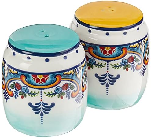 Euro Ceramica Zanzibar 4-Piece Table Accessory Set with Spoon Rest