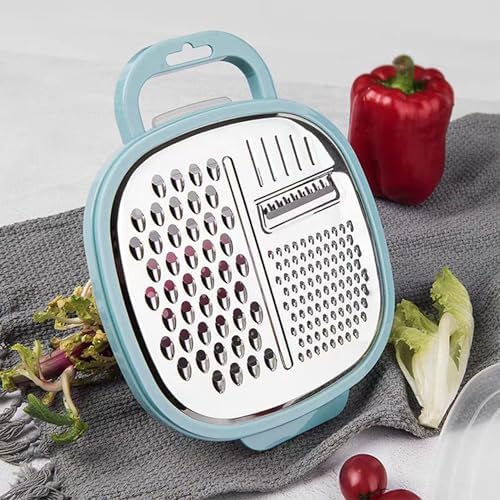 3 in 1 Vegetable Slicer with Storage Box, Stainless Steel Cheese Box