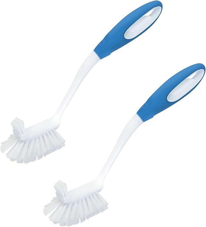 LOLA Pro Utility All Purpose Kitchen Cleaning Brush, 2 Pack, Durable Bristles by LolaProducts