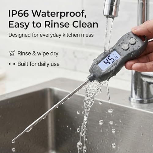 Waterproof Digital Instant Read Meat Thermometer