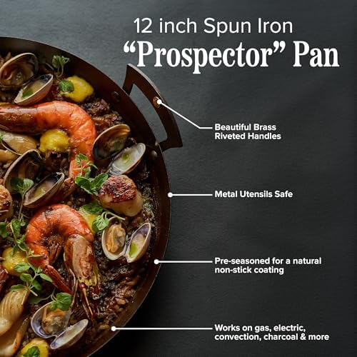 Classic Cuisine Pre-Seasoned Iron Roasting Pan, Made in UK, 13.75” x