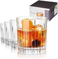 Viski Reserve Milo Crystal Old Fashioned Rocks Glasses, European