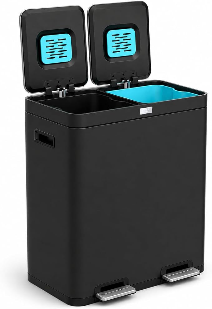 Home Zone Living 16 Gallon Kitchen Trash Can by HomeZoneLiving