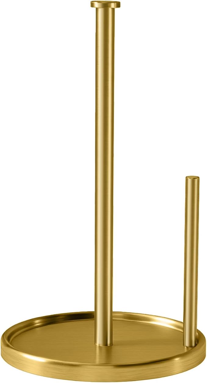 Paper Towel Holder Countertop, Standing Paper Roll Holder by STWWO