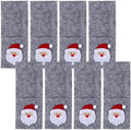 Kichvoe 8pcs Christmas Cutlery Holder Pouch Bags Santa Knife and Fork