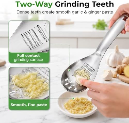5-in-1 Stainless Steel Cooking Spoon Egg Separator Masher Bottle