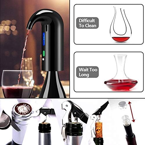 Fathers Day Gift Electric Wine Aerator & Automatic Wine Dispenser