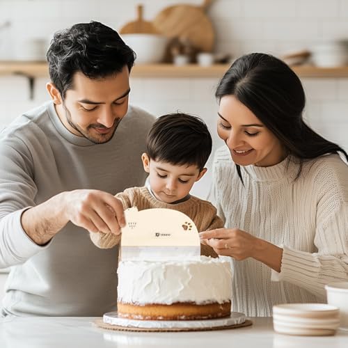 1 Pcs Cake Smoother Scraper, Food-Grade PE Plastic