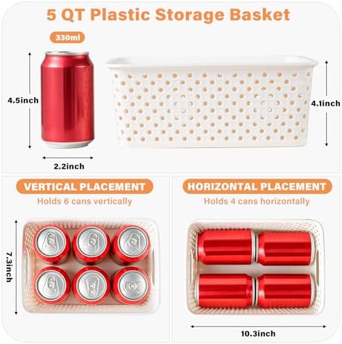 10 Pack Small Plastic Storage Bins with Lids