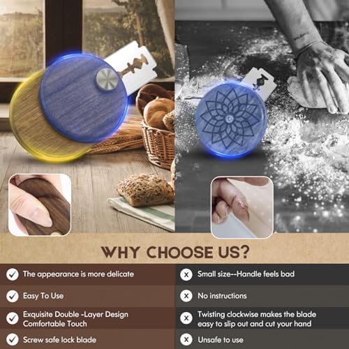 UFO Bread Lame Dough Scoring Tool,Magnetic Sourdough Scoring