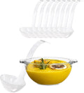 PARTY BARGAINS Clear Disposable Plastic Ladles 8 Pack Heavy Duty Soup Serving by PARTYBARGAINS
