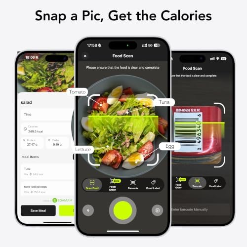 Ultrean Smart Food Kitchen Scale with Nutritional Calculator, APP for