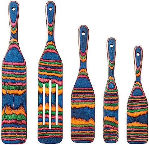 Gudamaye 5-Piece Pakkawood Spurtle Set