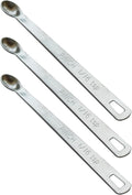 3PCS 1/16 Teaspoon Single Tiny Measuring Spoon, Small Individual Stainless by BERYLER