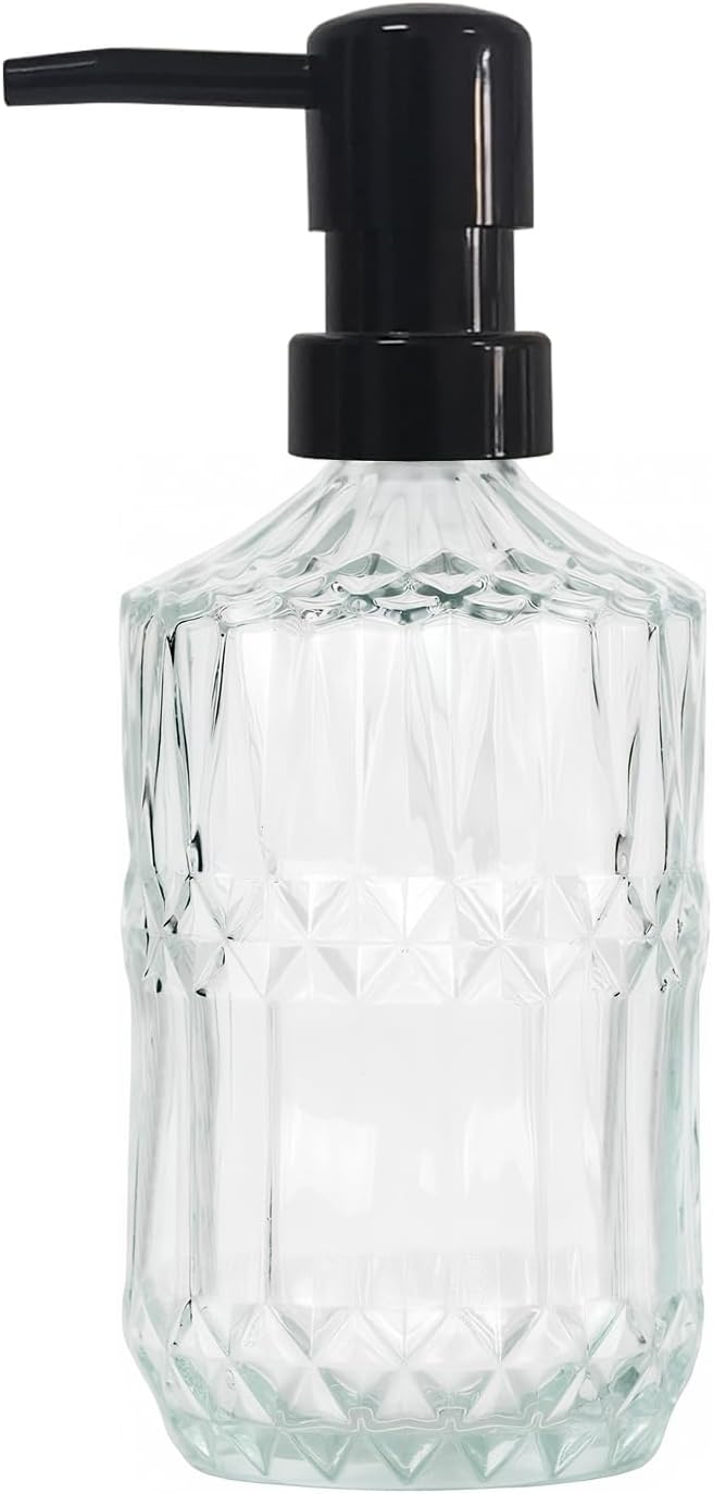 Clear Glass Soap Dispenser by YYTSGG