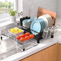Expandable Dish Drying Rack with Draining Tray