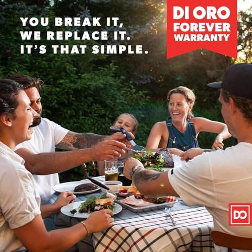 DI ORO Silicone Spatula Set, 6-Pc Black