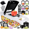 25-in-1 Vegetable Chopper with Container, Interchangeable Blades