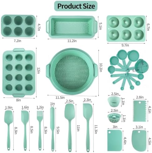 36 Pieces Silicone Baking Utensils Set