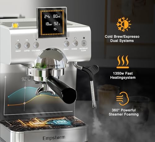 Empstorm CB2 20 Bar Espresso Machine with Milk Frother